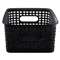 ADVANTUS CORPORATION Weave Bins, 9 7/8 x 7 3/8 x 4, Plastic, Black, 3 Bins