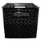 ADVANTUS CORPORATION Weave Bins, 13 7/8 x 10 3/4 x 8 3/4, Plastic, Black, 2 Bins