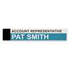 ADVANTUS CORPORATION Panel Wall Sign Name Holder, Acrylic, 9 x 2, Clear
