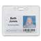 ADVANTUS CORPORATION Proximity ID Badge Holder, Horizontal, 3 3/8w x 2 3/8h, Clear, 50/Pack