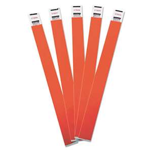 ADVANTUS CORPORATION Crowd Management Wristbands, Sequentially Numbered, 10 x 3/4, Red, 500/Pack