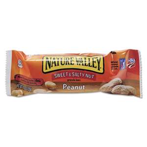 ADVANTUS CORPORATION Nature Valley Granola Bars, Sweet & Salty Nut Peanut Cereal, 1.2oz Bar, 16/Box