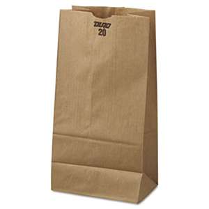 GENERAL SUPPLY #20 Paper Grocery Bag, 40lb Kraft, Standard 8 1/4 x 5 5/16 x 16 1/8, 500 bags