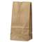 GENERAL SUPPLY #2 Paper Grocery Bag, 30lb Kraft, Standard 4 5/16 x 2 7/16 x 7 7/8, 500 bags