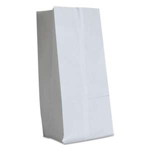 GENERAL SUPPLY #16 Paper Grocery Bag, 40lb White, Standard 7 3/4 x 4 13/16 x 16, 500 bags