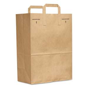 GENERAL SUPPLY 1/6 BBL Paper Grocery Bag, 70lb Kraft, Standard 12 x 7 x 17, 300 bags