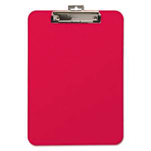 BAUMGARTENS Unbreakable Recycled Clipboard, 1/4" Capacity, 8 1/2 x 11, Red
