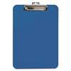 BAUMGARTENS Unbreakable Recycled Clipboard, 1/4" Capacity, 8 1/2 x 11, Blue