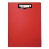 BAUMGARTENS Portfolio Clipboard With Low-Profile Clip, 1/2" Capacity, 8 1/2 x 11, Red