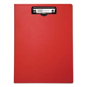 BAUMGARTENS Portfolio Clipboard With Low-Profile Clip, 1/2" Capacity, 8 1/2 x 11, Red
