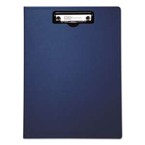 BAUMGARTENS Portfolio Clipboard With Low-Profile Clip, 1/2" Capacity, 8 1/2 x 11, Blue