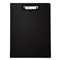 BAUMGARTENS Portfolio Clipboard With Low-Profile Clip, 1/2" Capacity, 8 1/2 x 11, Black