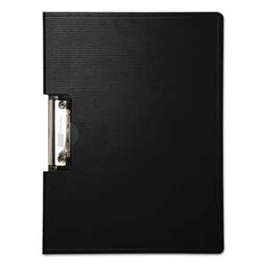 BAUMGARTENS Portfolio Clipboard With Low-Profile Clip, 1/2" Capacity, 11 x 8 1/2, Black