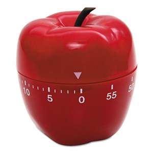 BAUMGARTENS Shaped Timer, 4" dia., Red Apple