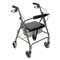 BRIGGS HEALTHCARE Ultra Lightweight Rollator, Titanium, Aluminum, Adjustable