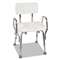BRIGGS HEALTHCARE Shower Chair with Arms, White, 21" x 21 x 32