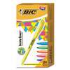 BIC CORP. Brite Liner Highlighter, Chisel Tip, Assorted Colors, 24/Set