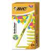 BIC CORP. Brite Liner Highlighter, Chisel Tip, Yellow, 24/Pack