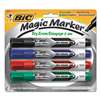BIC CORP. Low Odor and Bold Writing Dry Erase Marker, Chisel Tip, 4/Pack