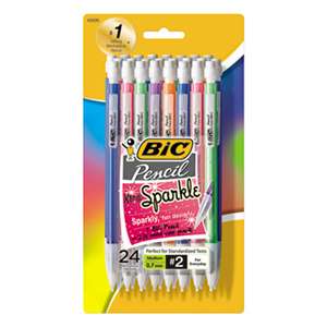 BIC CORP. Xtra-Sparkle Mechanical Pencil, 0.7mm, Assorted, 24/Pack