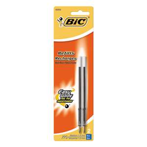 BIC CORP. Refill for Velocity, A.I., Pro+ Retractable Ballpoint, Medium, BE, 2/Pack