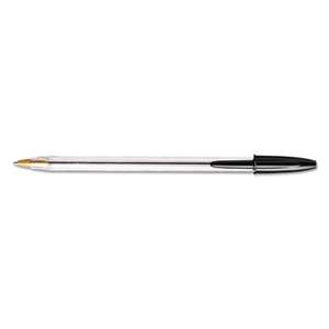 BIC CORP. Cristal Xtra Smooth Ballpoint Stick Pen, Black Ink, 1mm, Medium, Dozen