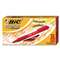 BIC CORP. Soft Feel Retractable Ballpoint Pen, Red Ink, 1mm, Medium, Dozen