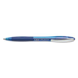 BIC CORP. Atlantis Original Retractable Ballpoint Pen, Blue Ink, Medium, 1mm, Dozen