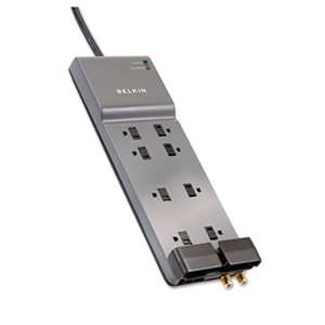 Belkin BE10823006 Office Series SurgeMaster Surge Protector, 8 Outlets, 6 ft Cord, 3390 Joules