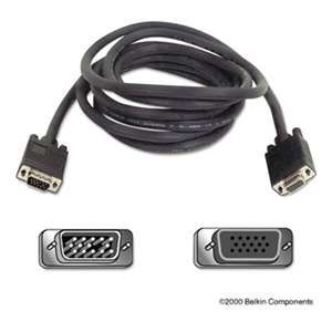 BELKIN COMPONENTS Pro Series SVGA Monitor Extension Cable, HD-15, 10 ft., Black