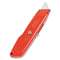STANLEY BOSTITCH Interlock Safety Utility Knife w/Self-Retracting Round Point Blade, Red Orange