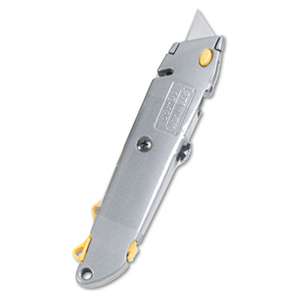 STANLEY BOSTITCH Quick-Change Utility Knife w/Retractable Blade & Twine Cutter, Gray