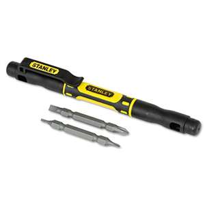 STANLEY BOSTITCH 4 in-1 Pocket Screwdriver, Black