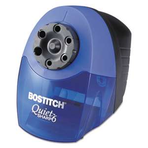 STANLEY BOSTITCH QuietSharp 6 Classroom Electric Pencil Sharpener, Blue