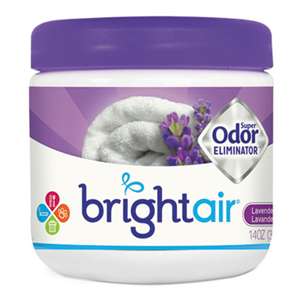 BRIGHT AIR Super Odor Eliminator, Lavender and Fresh Linen, Purple, 14oz