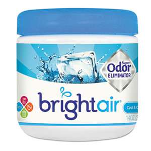 BRIGHT AIR Super Odor Eliminator, Cool and Clean, Blue, 14oz