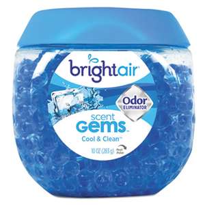 BRIGHT AIR Scent Gems Odor Eliminator, Cool and Clean, Blue, 10 oz
