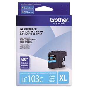 BROTHER INTL. CORP. LC103C Innobella High-Yield Ink, Cyan