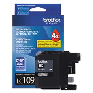 BROTHER INTL. CORP. LC109BK Innobella Super High-Yield Ink, Black