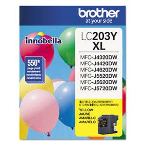 BROTHER INTL. CORP. LC203Y Innobella High-Yield Ink, Yellow
