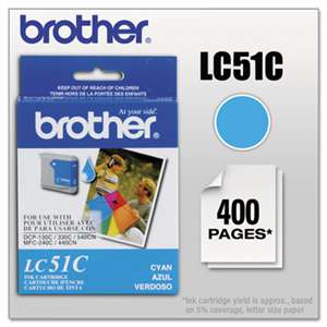 Brother LC51C LC51C Innobella Ink, 400 Page-Yield, Cyan