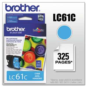 BROTHER INTL. CORP. LC61C Innobella Ink, Cyan