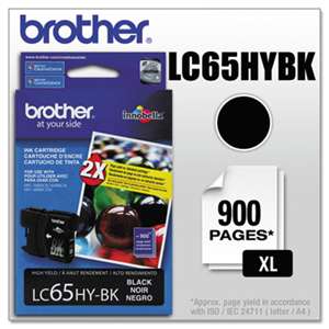 BROTHER INTL. CORP. LC65HYBK Innobella High-Yield Ink, Black