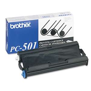BROTHER INTL. CORP. PC501 Thermal Transfer Print Cartridge, Black