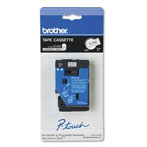 Brother P-Touch TC20Z1 TC Tape Cartridge for P-Touch Labelers, 3/8w, Black on White