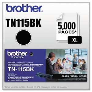 BROTHER INTL. CORP. TN115BK High-Yield Toner, Black