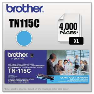 BROTHER INTL. CORP. TN115C High-Yield Toner, Cyan