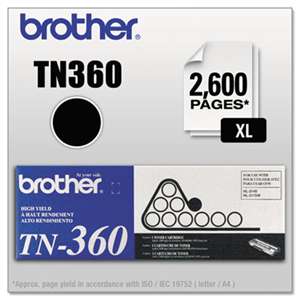 BROTHER INTL. CORP. TN360 High-Yield Toner, Black