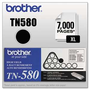 BROTHER INTL. CORP. TN580 High-Yield Toner, Black