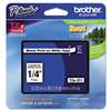 Brother P-Touch TZE211 TZe Standard Adhesive Laminated Labeling Tape, 1/4w, Black on White
